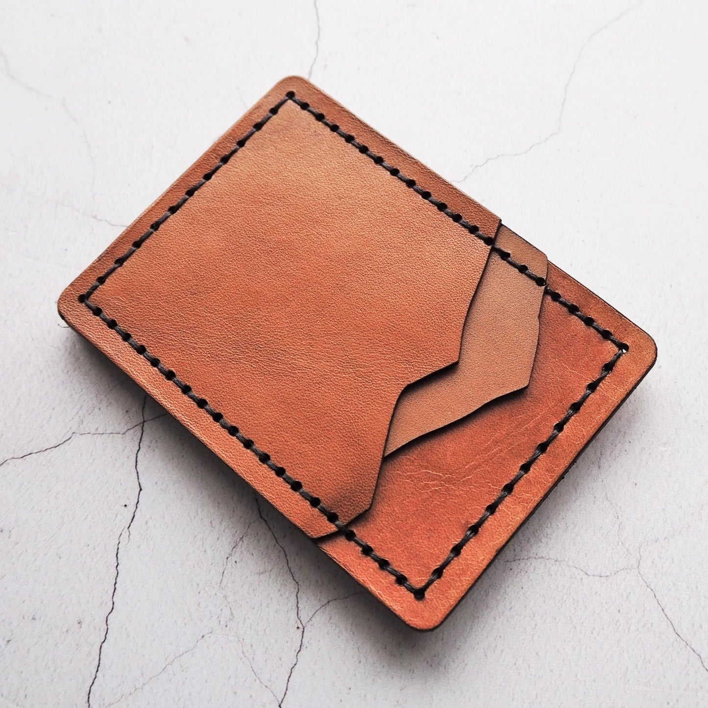 Mountain Card Holder with Money Clip, a personalised leather card holder from Hord.