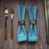 The Oak Napkin Ring, in a pack of 2; leather napkin rings offering from HÔRD.