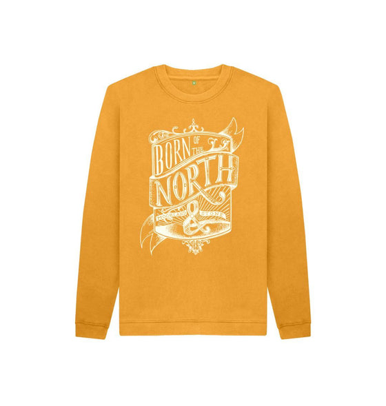 Kids Born of the North Sweater in mustard, a children's sweater from Hord.