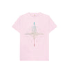 Pink Kids Compass T-Shirt, an organic kids clothes selection from Hord.