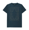 The dungeons and dragons t shirt in denim blue colour.