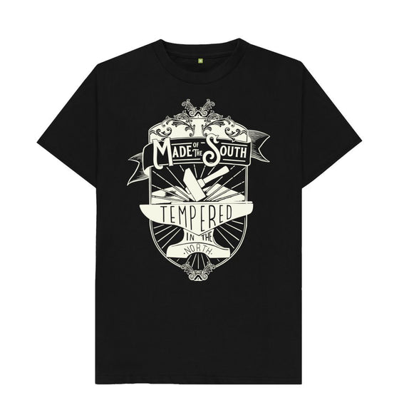Black 'Made of the South, Tempered in the North' T-shirt. The Southern T Shirt By Hord.