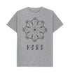 Athletic Grey Mountain Mandala Unisex T Shirt, The Mandala T Shirt from Hord.