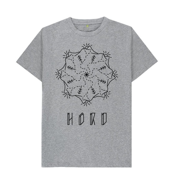 Athletic Grey Mountain Mandala Unisex T Shirt, The Mandala T Shirt from Hord.