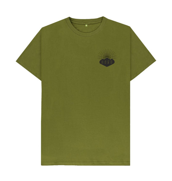 Moss Green Unisex Natural T Shirt from Hord.