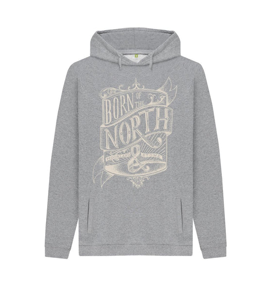 Light Heather Born of the North, Mens Hoodie