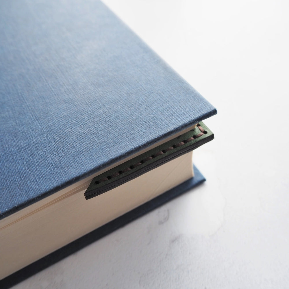 The Corner Bookmark sits efficiently on a book.