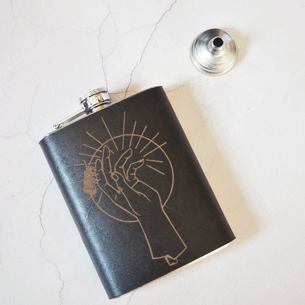 
                  
                    The Oracle Flask, a personalized flask from Hord.
                  
                