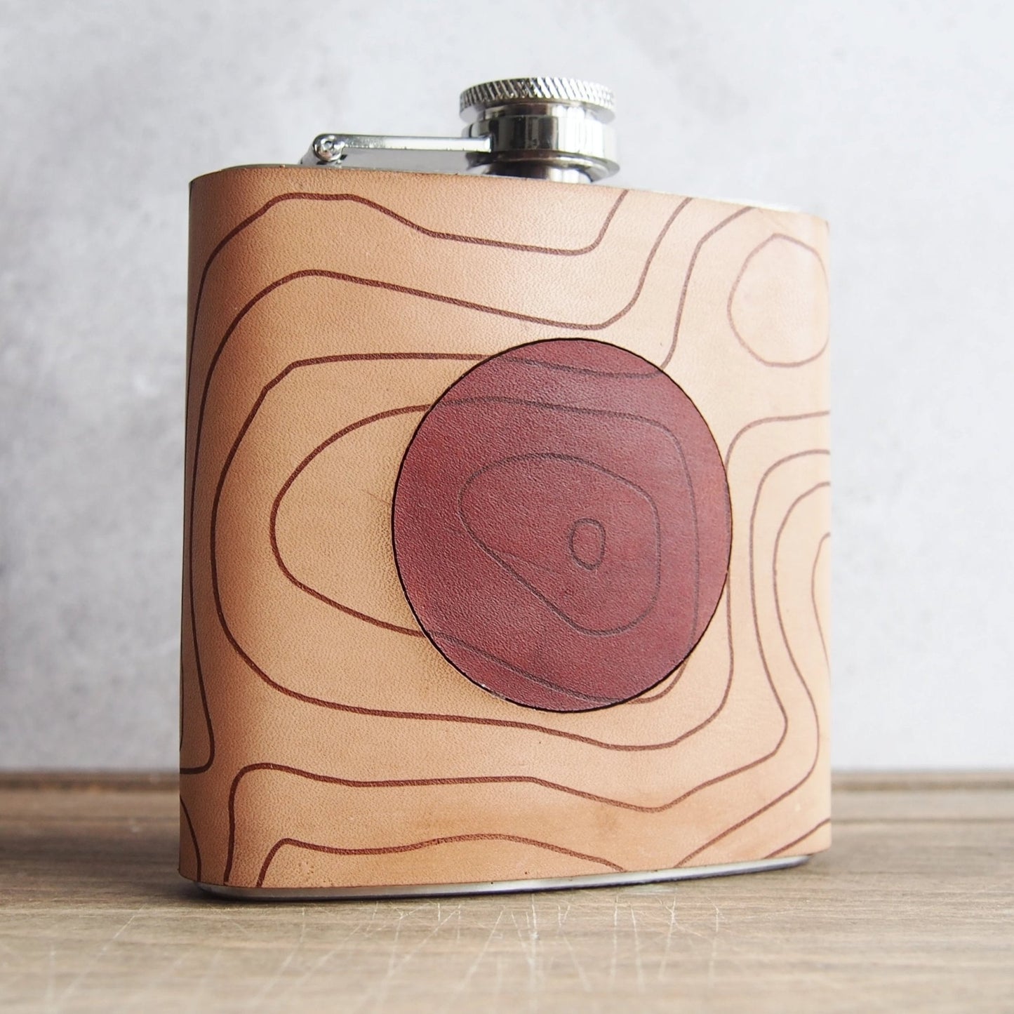 The Scafell Pike Topographic Flask, a scafell pike flask from Hord.