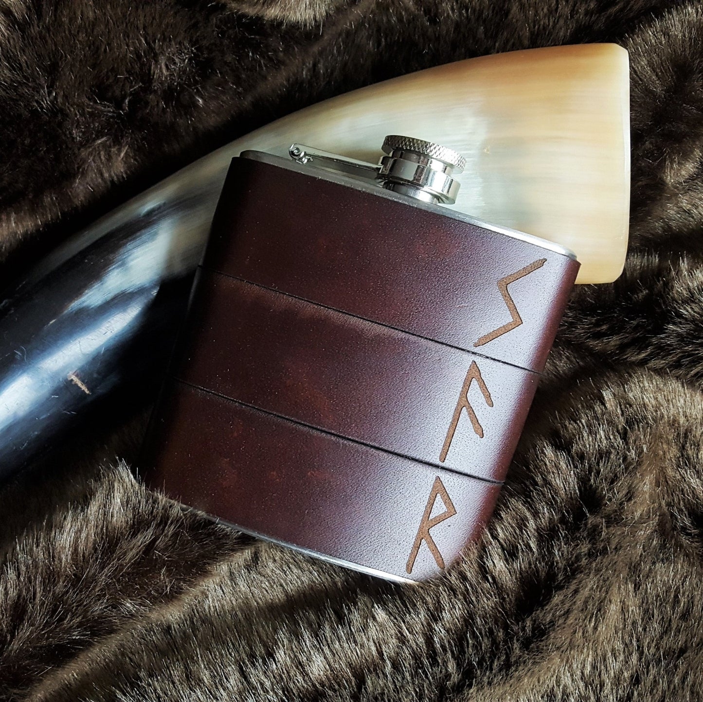 The Viking Rune Hip Flask, a viking hip flask from HÔRD