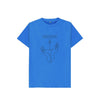 Bright blue Kids Northern T-Shirt, a sustainable children's clothing from Hord.