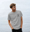 The craftsman t shirt made from recycled fibre, Anvil & Awl Unisex T-shirt in grey.