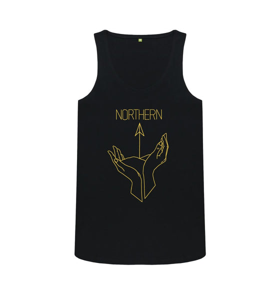 Northern Womens Vest, an organic vest in black from Hord.