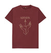Northern, Basic Organic T-Shirt in red wine