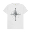 White Wild Compass, Organic Unisex T-Shirt, a Compass T Shirt from Hord.