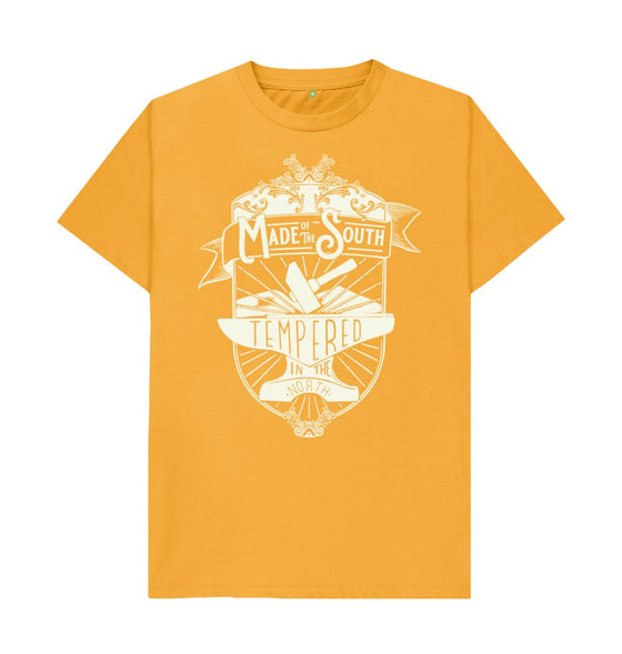 Mustard 'Made of the South, Tempered in the North' T-shirt. The Southern T Shirt By Hord.